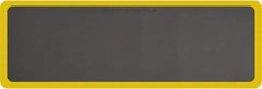 Smart Step - 6' Long x 2' Wide, Dry Environment, Anti-Fatigue Matting - Gray with Yellow Borders, Urethane with Urethane Sponge Base, Beveled on All 4 Sides - Apex Tool & Supply