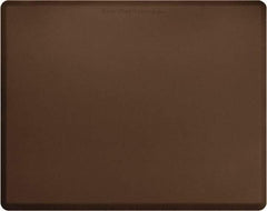 Smart Step - 5' Long x 4' Wide, Dry Environment, Anti-Fatigue Matting - Brown with Yellow Borders, Urethane with Urethane Sponge Base, Beveled on All 4 Sides - Apex Tool & Supply