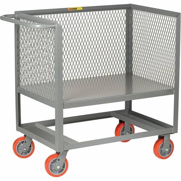 Little Giant - 2,000 Lb Capacity, 1 Shelf, Platform Truck - 53" Long x 30" Wide x 40" High - Apex Tool & Supply