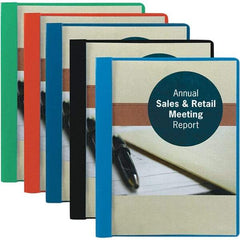 SMEAD - 11" Long x 8-1/2" Wide Report Cover with Tang/Prong Binding - Dark Blue - Apex Tool & Supply