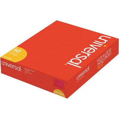 UNIVERSAL - 12-1/4 x 9-1/2", Letter Size, Red, File Folders with Top Tab - 11 Point Stock, Assorted Tab Cut Location - Apex Tool & Supply