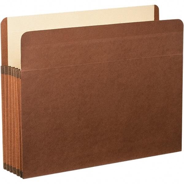 Pendaflex - 11-3/4 x 9-1/2", Letter Size, Brown, Expandable File Folders with Drop Front & End Tab Pocket - Straight Tab Cut Location - Apex Tool & Supply