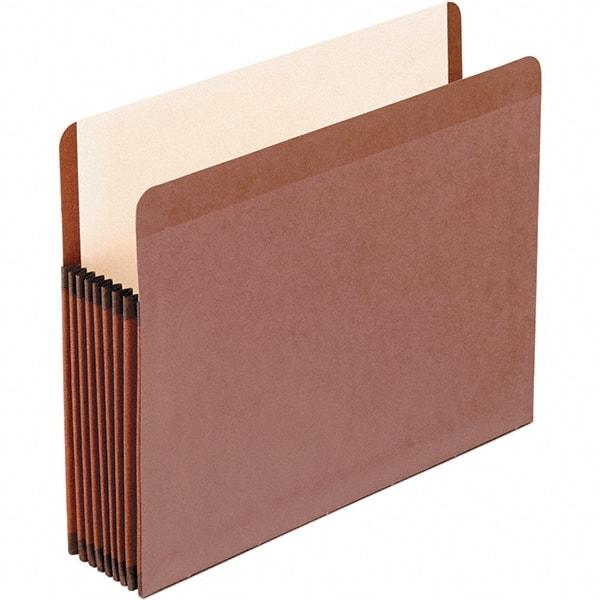 Pendaflex - 11-3/4 x 9-1/2", Letter Size, Brown, Expansion Folders - Straight Tab Cut Location - Apex Tool & Supply