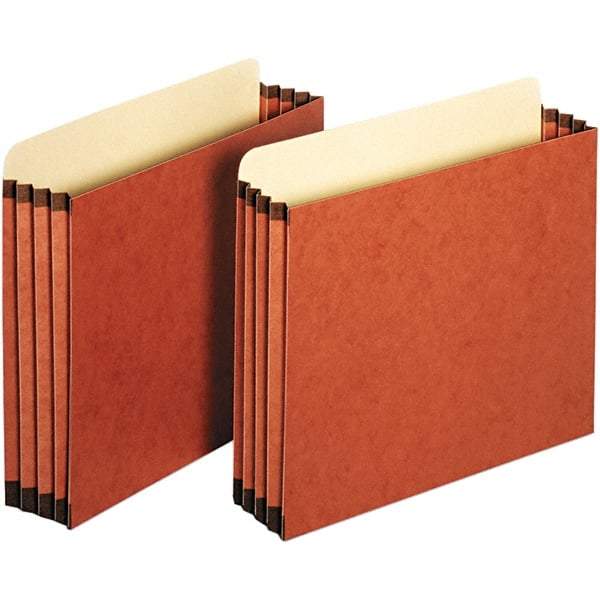 Pendaflex - 11-3/4 x 10-1/4", Letter Size, Redrope, 3-1/2" Expanding Wallet - Straight Tab Cut Location - Apex Tool & Supply