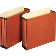 Pendaflex - 11-3/4 x 10-1/4", Letter Size, Redrope, 3-1/2" Expanding Wallet - Straight Tab Cut Location - Apex Tool & Supply