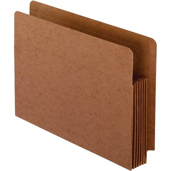 Pendaflex - 12-3/4 x 9-1/2", Letter Size, Brown, Expandable File Folders with Drop Front & End Tab Pocket - Straight Tab Cut Location - Apex Tool & Supply