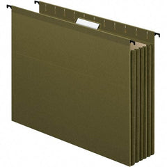 Pendaflex - 12-51/64 x 9-51/64", Letter Size, Standard Green, Hanging Data Binders - 1/5 Tab Cut Location - Apex Tool & Supply