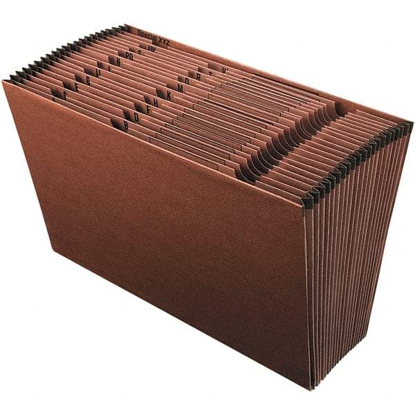 Pendaflex - 15 x 10", Legal, Redrope, A-Z Indexed Expanding Files - Assorted Tab Cut Location - Apex Tool & Supply