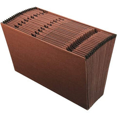 Pendaflex - 15 x 10", Legal, Redrope, A-Z Indexed Expanding Files - Assorted Tab Cut Location - Apex Tool & Supply