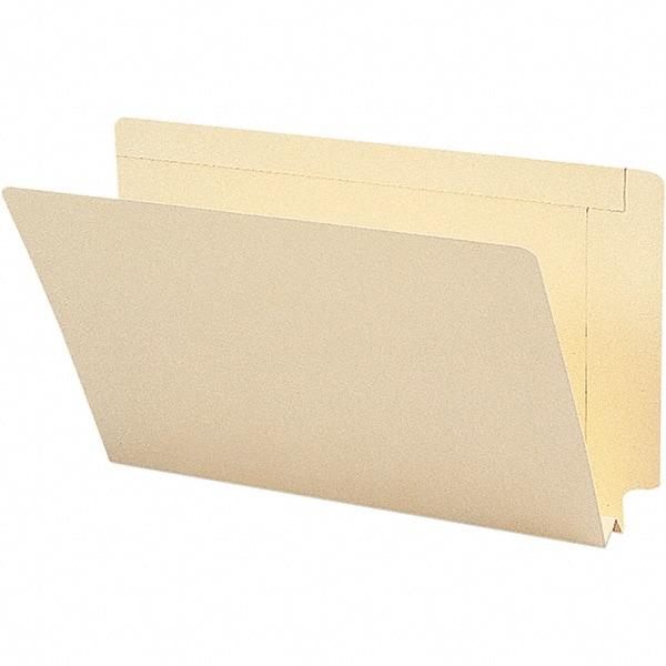 SMEAD - 15-1/4 x 9-1/2", Legal, Manila, File Folders with End Tab - 14 Point Stock, Straight Tab Cut Location - Apex Tool & Supply