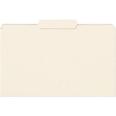SMEAD - 14-3/4 x 9-1/2", Legal, Manila, File Folders with Top Tab - 11 Point Stock, 1/3 Tab Cut Location - Apex Tool & Supply
