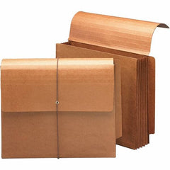 SMEAD - 12-1/4 x 9-1/2", Letter Size, Redrope, 5-1/4" Expanding Wallet - Straight Tab Cut Location - Apex Tool & Supply