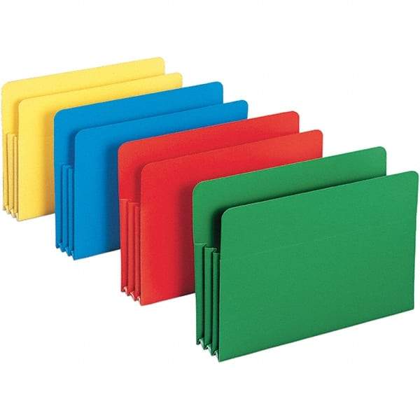SMEAD - 14-3/4 x 9-1/2", Legal, Assorted Colors, Expansion Folders - Straight Tab Cut Location - Apex Tool & Supply