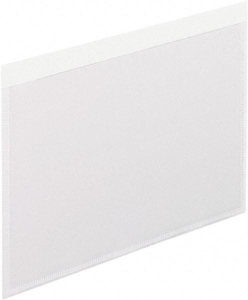 Pendaflex - 100 Piece Clear Self-Adhesive Docment Protector - 6" High x 4" Wide - Apex Tool & Supply