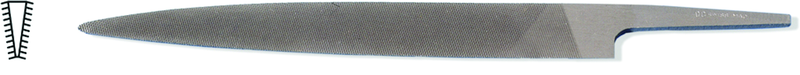 6" Knife File, Cut 0 - Apex Tool & Supply