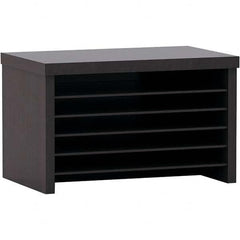 ALERA - Desktop File Organizers Type: Book Shelf Color: Espresso - Apex Tool & Supply