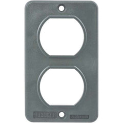 Hubbell Wiring Device-Kellems - Electrical Outlet Box & Switch Box Accessories Accessory Type: Box Cover Material: PBT Resin - Apex Tool & Supply