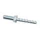 Powers Fasteners - 1/4" Diam, 1/4" Drill, 5" OAL, 1-9/16" Min Embedment Rod Hanging Anchor Concrete Anchor - 1015 Case Hardened Steel, Zinc-Plated Finish, Hex Head, Hex Drive, 2-1/2" Thread Length - Apex Tool & Supply