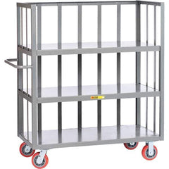Little Giant - 3,600 Lb Capacity, 3 Shelf, 3-Sided Truck - 60" Long x 30" Wide x 57" High - Apex Tool & Supply