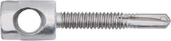 Powers Fasteners - 3/8" Zinc-Plated Steel Horizontal (Cross Drilled) Mount Threaded Rod Anchor - 1/4" Diam x 1" Long, Hex Head, 2,810 Lb Ultimate Pullout, For Use with Steel - Apex Tool & Supply