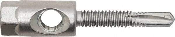 Powers Fasteners - 3/8" Zinc-Plated Steel Dual (Cross & End Drilled) Mount Threaded Rod Anchor - 1/4" Diam x 1" Long, Hex Head, 4,690 Lb Ultimate Pullout, For Use with Steel - Apex Tool & Supply