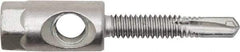 Powers Fasteners - 3/8" Zinc-Plated Steel Dual (Cross & End Drilled) Mount Threaded Rod Anchor - 1/4" Diam x 1-1/2" Long, Hex Head, 4,690 Lb Ultimate Pullout, For Use with Steel - Apex Tool & Supply