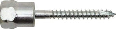 Powers Fasteners - 3/8" Zinc-Plated Steel Vertical (End Drilled) Mount Threaded Rod Anchor - 1/4" Diam x 3" Long, Hex Head, 2,075 Lb Ultimate Pullout, For Use with Wood - Apex Tool & Supply