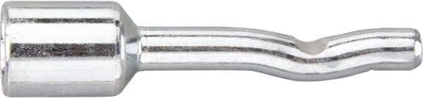 Powers Fasteners - 1/4" Diam, 3/16" Drill, 1-3/4" OAL, 3-5/8" Min Embedment Pin Anchor Concrete Anchor - 1038 Carbon Steel, Zinc-Plated Finish, Round Head, Hammer Drive, 1/2" Thread Length - Apex Tool & Supply