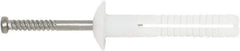 Powers Fasteners - 1/4" Diam, 1/4" Drill, 1" OAL, 2" Min Embedment Hammer Drive Concrete Anchor - 304 Nylon/Stainless Steel, Flat Head, Hammer Drive - Apex Tool & Supply