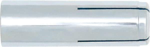 Powers Fasteners - 1/2" Diam, 5/8" Drill, 2" OAL, Drop-In Concrete Anchor - 1008 Carbon Steel, Zinc-Plated Finish, Hammer Drive, 13/16" Thread Length - Apex Tool & Supply