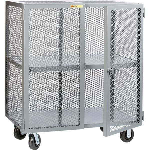 Little Giant - 1 Shelf Mobile Storage Cabinet - Steel, 49" Wide x 33" Deep x 57" High - Apex Tool & Supply