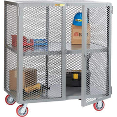 Little Giant - 1 Shelf Mobile Storage Cabinet - Steel, 73" Wide x 33" Deep x 57" High - Apex Tool & Supply