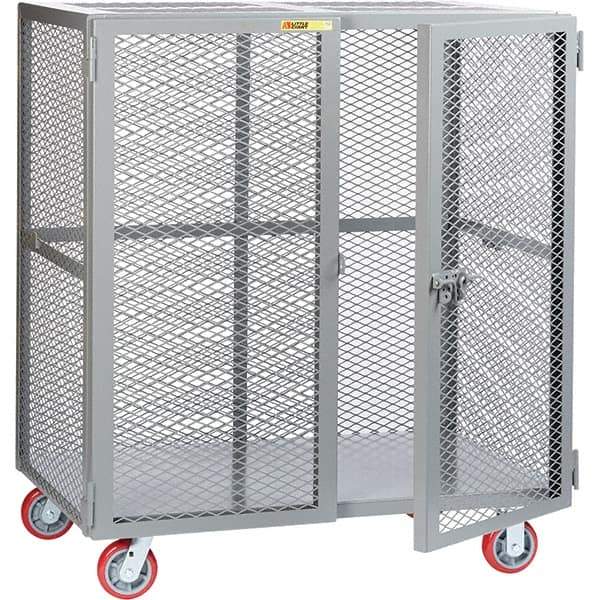 Little Giant - 1 Shelf Mobile Storage Cabinet - Steel, 73" Wide x 33" Deep x 57" High - Apex Tool & Supply