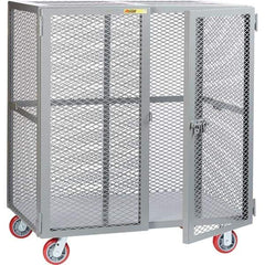 Little Giant - 1 Shelf Mobile Storage Cabinet - Steel, 61" Wide x 33" Deep x 57" High - Apex Tool & Supply