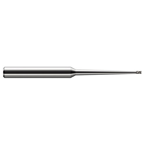 Miniature End Mills - Clearance Cutters - 0.0620″ (1/16″) Cutter Diameter × 0.0930″ (3/32″) Length of Cut × 2° 0.5000″ (1/2″) Taper Reach Carbide Square End Mill, 2 Flutes
