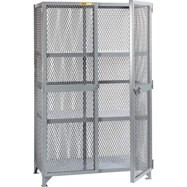 Little Giant - 2 Shelf Storage Cabinet - Steel, 73" Wide x 33" Deep x 78" High - Apex Tool & Supply