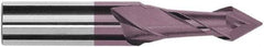 Magafor - 12mm Diam, 0.79" LOC, 2 Flute, 60° Point Angle, Solid Carbide Drill Mill - Hard'X Finish, 2-3/4" OAL, 0.472" Shank Diam - Apex Tool & Supply