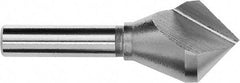 Magafor - 3/16" Head Diam, 3/16" Shank Diam, 1 Flute 60° Cobalt Countersink - Uncoated, 1-3/8" OAL, Single End, Straight Shank, Right Hand Cut - Apex Tool & Supply