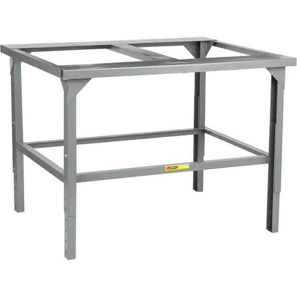 Little Giant - 43-1/2 Wide x 48" Deep x 43-1/2" High, Steel Workbench - Adjustable Height Legs - Apex Tool & Supply
