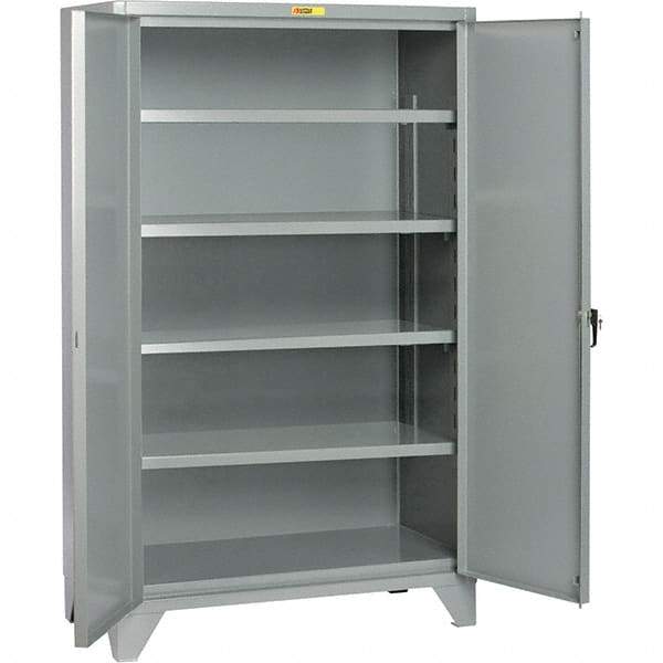 Little Giant - 4 Shelf Storage Cabinet - Steel, 60" Wide x 26" Deep x 78" High - Apex Tool & Supply