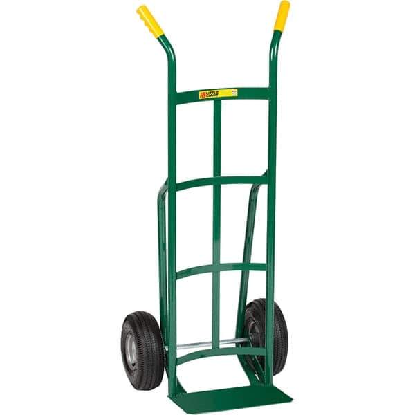 Little Giant - 800 Lb Capacity 49" OAH Hand Truck - Dual Handle, Steel, Pneumatic Wheels - Apex Tool & Supply
