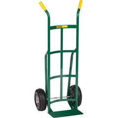 Little Giant - 800 Lb Capacity 49" OAH Hand Truck - Dual Handle, Steel, Pneumatic Wheels - Apex Tool & Supply