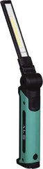 Advanced Lighting Systems - 3 Volt, Black & Turquoise Articulating Work Light - 500 Lumens, Rechargeable Battery, LED Lamp - Apex Tool & Supply
