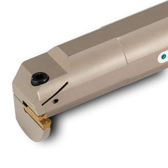 Indexable Grooving Toolholder:  TTIR25.4-4C-T8,  0.1180″ Max Groove Width 0.3150″ Max Depth,  Uses TD 4 & TS 4 Inserts,  Through Coolant