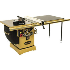 Powermatic - 10" Blade Diam, 5/8" Arbor Diam, 1 Phase Table Saw - 5 hp, 230 Volt, 11-1/4" Cutting Depth - Apex Tool & Supply