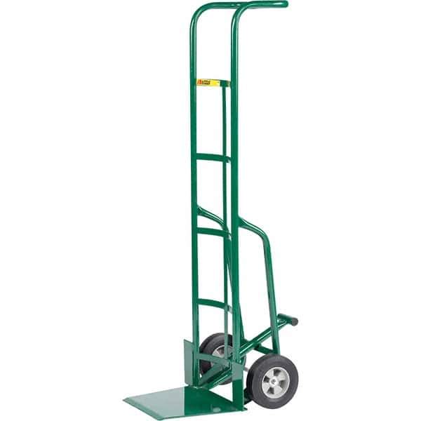 Little Giant - 800 Lb Capacity 60" OAH Hand Truck - Continuous Handle, Steel, Rubber Wheels - Apex Tool & Supply