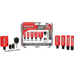 Freud - Hole Saw Kits Minimum Saw Diameter (Inch): 1 Maximum Saw Diameter (Inch): 2 - Apex Tool & Supply