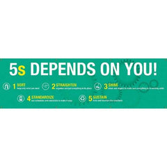 NMC - Banners Message Type: Safety Reinforcement & Motivational Legend: 5s Depends On You - Apex Tool & Supply
