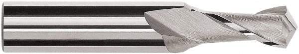 Magafor - 3mm Diam, 0.24" LOC, 2 Flute, 120° Point Angle, Solid Carbide Drill Mill - Bright Finish, 2" OAL, 0.157" Shank Diam - Apex Tool & Supply