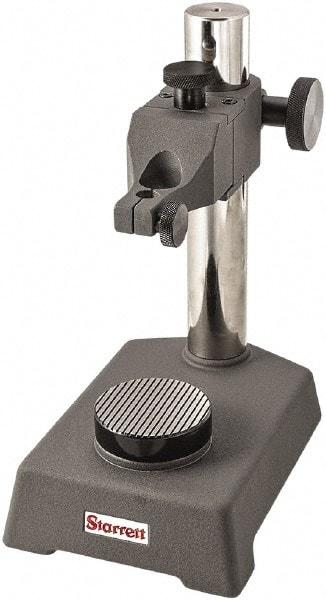 Starrett - Cast Iron, Round Base, Indicator Transfer Stand - Includes Holder - Apex Tool & Supply